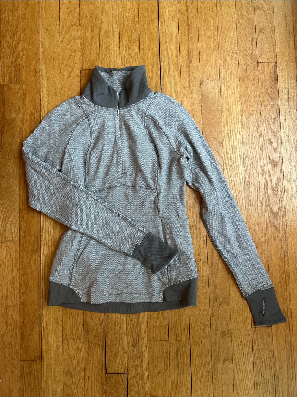 Lululemon Gray Quarter-Zip Performance Pullover